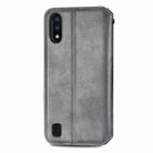 For Samsung Galaxy M01 Cubic Grid Pressed Horizontal Flip Magnetic Leather Case with Holder & Card Slots & Wallet(Gray) - 3