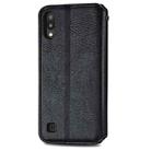 For Samsung Galaxy M10 Cubic Grid Pressed Horizontal Flip Magnetic Leather Case with Holder & Card Slots & Wallet(Black) - 3