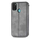 For Samsung Galaxy M21/M30s Cubic Grid Pressed Horizontal Flip Magnetic Leather Case with Holder & Card Slots & Wallet(Gray) - 3