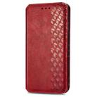 For Samsung Galaxy M21/M30s Cubic Grid Pressed Horizontal Flip Magnetic Leather Case with Holder & Card Slots & Wallet(Red) - 2