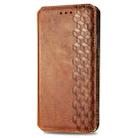 For Galaxy Note 10 Lite/A81/M60S Cubic Grid Pressed Horizontal Flip Magnetic Leather Case with Holder & Card Slots & Wallet(Brown) - 2