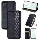 For Galaxy Note 10 Lite/A81/M60S Cubic Grid Pressed Horizontal Flip Magnetic Leather Case with Holder & Card Slots & Wallet(Black) - 1