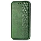 For Galaxy Note 10 Lite/A81/M60S Cubic Grid Pressed Horizontal Flip Magnetic Leather Case with Holder & Card Slots & Wallet(Green) - 2