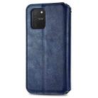 For Galaxy M80S/A91/S10 Lite Cubic Grid Pressed Horizontal Flip Magnetic Leather Case with Holder & Card Slots & Wallet(Blue) - 3