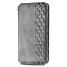 For Galaxy M80S/A91/S10 Lite Cubic Grid Pressed Horizontal Flip Magnetic Leather Case with Holder & Card Slots & Wallet(Gray) - 2