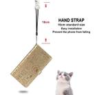 For Google Pixel 4A Cute Cat and Dog Embossed Horizontal Flip Leather Case with Bracket / Card Slot / Wallet / Lanyard(Gold) - 5