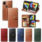 For Google Pixel 4A Retro Solid Color Leather Buckle Phone Case with Lanyard & Photo Frame & Card Slot & Wallet & Stand Function(Brown) - 2