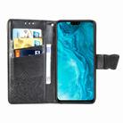 For Huawei Honor 9X Lite Butterfly Love Flower Embossed Horizontal Flip Leather Case with Bracket / Card Slot / Wallet / Lanyard(Black) - 3