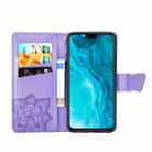 For Huawei Honor 9X Lite Butterfly Love Flower Embossed Horizontal Flip Leather Case with Bracket / Card Slot / Wallet / Lanyard(Lighte Purple) - 3