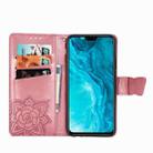 For Huawei Honor 9X Lite Butterfly Love Flower Embossed Horizontal Flip Leather Case with Bracket / Card Slot / Wallet / Lanyard(Pink) - 3