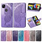 For Google Pixel 4A Butterfly Love Flower Embossed Horizontal Flip Leather Case with Bracket / Card Slot / Wallet / Lanyard(Black) - 3