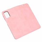 For Samsung Galaxy M31s Retro-skin Business Magnetic Suction Leather Case with Holder & Card Slots & Wallet(Pink) - 3
