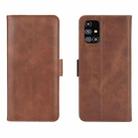 For Samsung Galaxy M31s Dual-side Magnetic Buckle Horizontal Flip Leather Case with Holder & Card Slots & Wallet(Brown) - 2