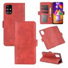 For Samsung Galaxy M31s Dual-side Magnetic Buckle Horizontal Flip Leather Case with Holder & Card Slots & Wallet(Red) - 1