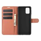For Samsung Galaxy M31s Litchi Texture Horizontal Flip Protective Case with Holder & Card Slots & Wallet(Brown) - 3