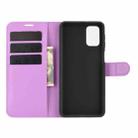 For Samsung Galaxy M31s Litchi Texture Horizontal Flip Protective Case with Holder & Card Slots & Wallet(Purple) - 3