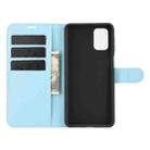For Samsung Galaxy M31s Litchi Texture Horizontal Flip Protective Case with Holder & Card Slots & Wallet(Blue) - 3