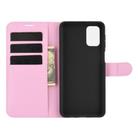 For Samsung Galaxy M31s Litchi Texture Horizontal Flip Protective Case with Holder & Card Slots & Wallet(Pink) - 3