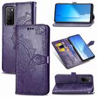 For Huawei Honor Play 4 Mandala Flower Embossed Horizontal Flip Leather Case with Bracket / Card Slot / Wallet / Lanyard(Purple) - 1