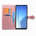 For Huawei Honor Play 4 Mandala Flower Embossed Horizontal Flip Leather Case with Bracket / Card Slot / Wallet / Lanyard(Rose Gold) - 4