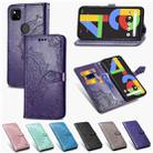 For OPPO Reno 4 Pro 5G  Mandala Flower Embossed Horizontal Flip Leather Case with Bracket / Card Slot / Wallet / Lanyard(Purple) - 3