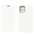 For iPhone 12 Pro Max Litchi Texture Horizontal Flip Protective Case with Holder & Card Slots & Wallet(White) - 2