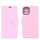 For iPhone 12 Pro Max Litchi Texture Horizontal Flip Protective Case with Holder & Card Slots & Wallet(Pink) - 2