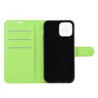 For iPhone 12 Pro Max Litchi Texture Horizontal Flip Protective Case with Holder & Card Slots & Wallet(Green) - 3