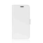 For iPhone 12 Pro Max R64 Texture Single Horizontal Flip Protective Case with Holder & Card Slots & Wallet& Photo Frame(White) - 2