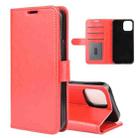 For iPhone 12 Pro Max R64 Texture Single Horizontal Flip Protective Case with Holder & Card Slots & Wallet& Photo Frame(Red) - 1