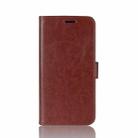 For iPhone 12 Pro Max R64 Texture Single Horizontal Flip Protective Case with Holder & Card Slots & Wallet& Photo Frame(Brown) - 1