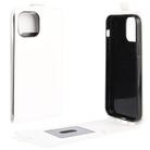 For iPhone 12 Pro Max R64 Texture Single Vertical Flip Leather Protective Case with Card Slots & Photo Frame(White) - 1