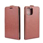 For iPhone 12 Pro Max R64 Texture Single Vertical Flip Leather Protective Case with Card Slots & Photo Frame(Brown) - 2