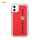 For iPhone 11 Hat-Prince ENKAY ENK-PC046 Cartoon Series PU Leather + PC Hard Slim Case Shockproof Cover(Red) - 1
