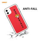 For iPhone 11 Hat-Prince ENKAY ENK-PC046 Cartoon Series PU Leather + PC Hard Slim Case Shockproof Cover(Red) - 2