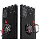 For Samsung Galaxy  M31S Metal Ring Holder 360 Degree Rotating TPU Case(Black+Black) - 3