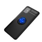 For Samsung Galaxy  M31S Metal Ring Holder 360 Degree Rotating TPU Case(Black+Blue) - 1