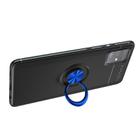 For Samsung Galaxy  M31S Metal Ring Holder 360 Degree Rotating TPU Case(Black+Blue) - 2