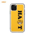 For iPhone 11 Pro Hat-Prince ENKAY ENK-PC047 Cartoon Series PU Leather + PC Hard Slim CaseShockproof Cover(Yellow) - 1