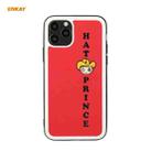 For iPhone 11 Pro Max Hat-Prince ENKAY ENK-PC048 Cartoon Series PU Leather + PC Hard Slim Case Shockproof Cover(Red) - 1