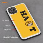 For iPhone 11 Pro Max Hat-Prince ENKAY ENK-PC048 Cartoon Series PU Leather + PC Hard Slim Case Shockproof Cover(Yellow) - 3