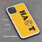 For iPhone 11 Pro Hat-Prince ENKAY ENK-PC0472 Cartoon Series PU Leather + PC Hard Slim CaseShockproof Cover ＆ 0.26mm 9H 2.5D Full Glue Full Coverage Tempered Glass Protector Film(Yellow) - 4