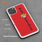 For iPhone 11 Pro Max Hat-Prince ENKAY ENK-PC0482 Cartoon Series PU Leather + PC Hard Slim Case Shockproof Cover ＆ 0.26mm 9H 2.5D Full Glue Full Coverage Tempered Glass Protector Film(Red) - 4