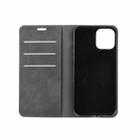 For iPhone 12 mini Retro-skin Business Magnetic Suction Leather Case with Holder & Card Slots & Wallet(Black) - 3