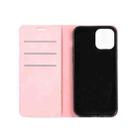 For iPhone 12 mini Retro-skin Business Magnetic Suction Leather Case with Holder & Card Slots & Wallet(Pink) - 3
