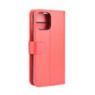 For iPhone 12 mini R64 Texture Single Horizontal Flip Protective Case with Holder & Card Slots & Wallet & Photo Frame(Red) - 3