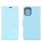 For iPhone 12 mini Litchi Texture Horizontal Flip Protective Case with Holder & Card Slots & Wallet(Blue) - 2