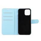 For iPhone 12 mini Litchi Texture Horizontal Flip Protective Case with Holder & Card Slots & Wallet(Blue) - 3