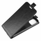 For iPhone 12 mini R64 Texture Single Vertical Flip Leather Protective Case with Card Slots & Photo Frame(Black) - 3