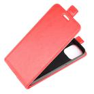 For iPhone 12 mini R64 Texture Single Vertical Flip Leather Protective Case with Card Slots & Photo Frame(Red) - 3